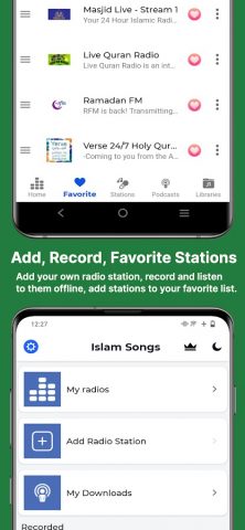 Islamic Songs & Nasheed Radio для Android — скриншот 3