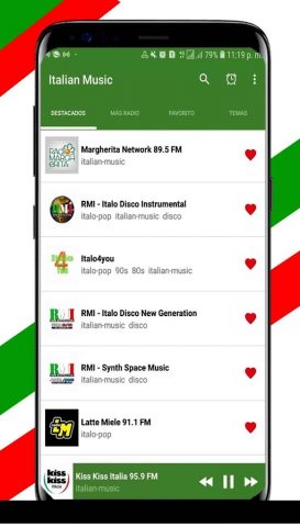 Итальянская музыка для Android — скриншот 5
