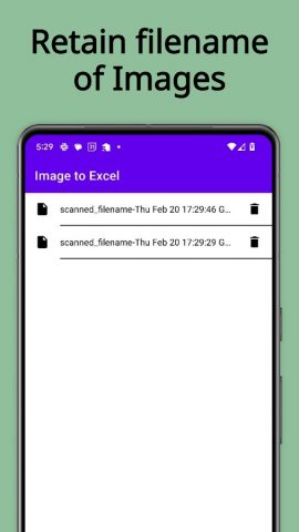 Изображение в, Image to Excel для Android — скриншот 5