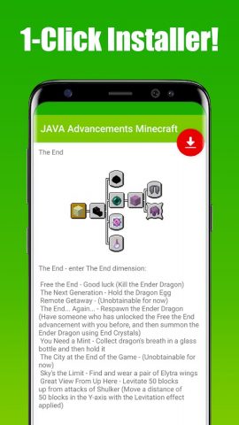 JAVA Advancements Minecraft для Android — скриншот 4