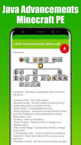 JAVA Advancements Minecraft для Android — скриншот 5