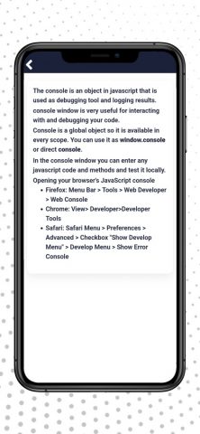 JavaScript Console Editor для iOS — скриншот 3
