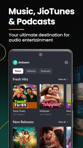 JioSaavn — Music & Podcasts для Android — скриншот 1