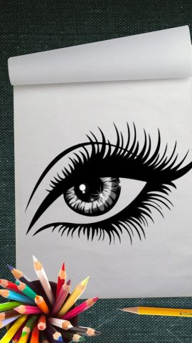 Как Рисовать Глаза для Android — скриншот 1