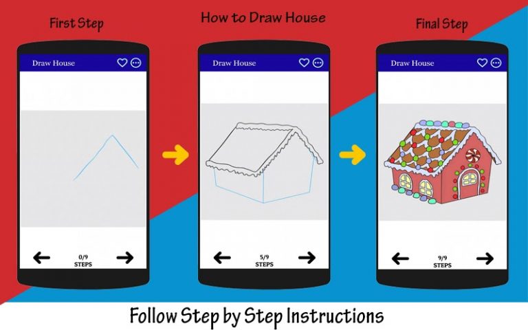 Как легко нарисовать дом для Android — скриншот 2