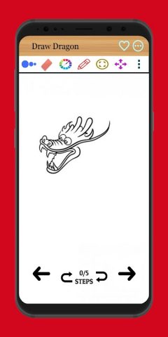Как нарисовать дракона для Android — скриншот 1