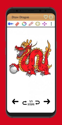 Как нарисовать дракона для Android — скриншот 3