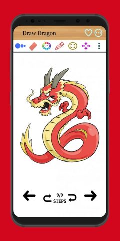 Как нарисовать дракона для Android — скриншот 5