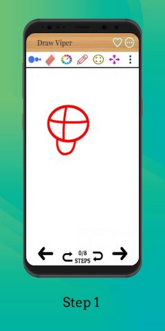 Как нарисовать змею для Android — скриншот 3