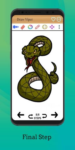 Как нарисовать змею для Android — скриншот 5