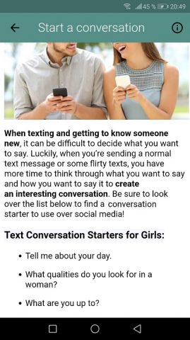 Как понравиться девушке для Android — скриншот 3