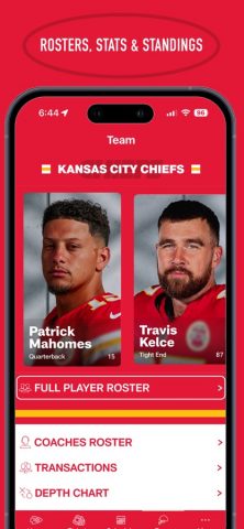 Kansas City Chiefs для iOS — скриншот 4