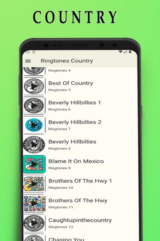Кантри-музыка Рингтоны для Android — скриншот 1