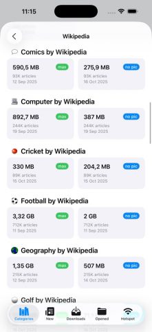 Kiwix для iOS — скриншот 4