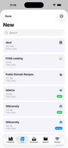 Kiwix для iOS — скриншот 5
