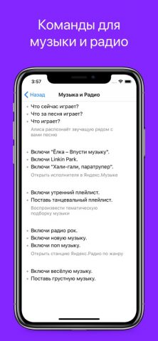 Команды для Яндекс Станция для iOS — скриншот 2