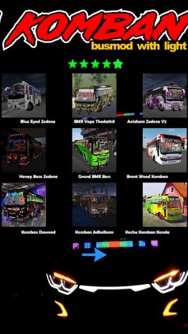 Komban Bus Mod Light для Android — скриншот 1