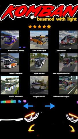 Komban Bus Mod Light для Android — скриншот 2