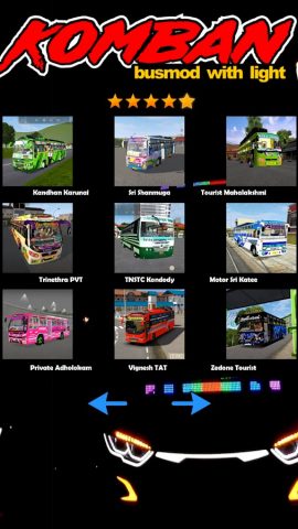 Komban Bus Mod Light для Android — скриншот 3