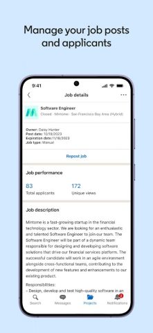 LinkedIn Recruiter для Android — скриншот 2