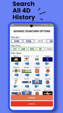 Live 4D Results & 4D Analysis для Android — скриншот 5