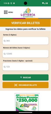 Lotería de Puerto Rico для Android — скриншот 3