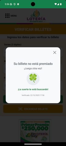 Lotería de Puerto Rico для Android — скриншот 4