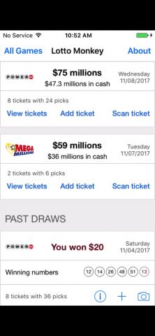 LottoMonkey: Scan Lottery для iOS — скриншот 4