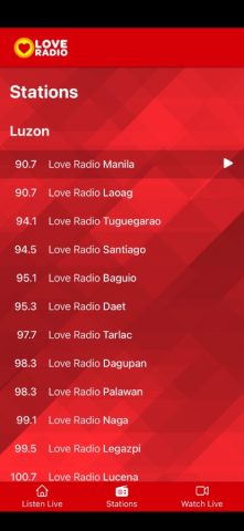 Love Radio Mobile для iOS — скриншот 2