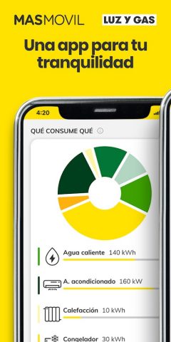 MASMOVIL LUZ y GAS — Clientes для Android — скриншот 1