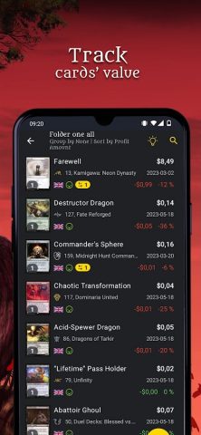 MTG Scanner — Dragon Shield для Android — скриншот 2