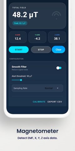 Magnetic Sensor | Magnetometer для Android — скриншот 4