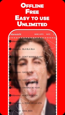 Maneskin — Rock Songs для Android — скриншот 1