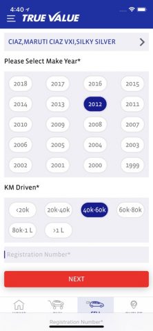 Maruti Suzuki True Value для iOS — скриншот 3