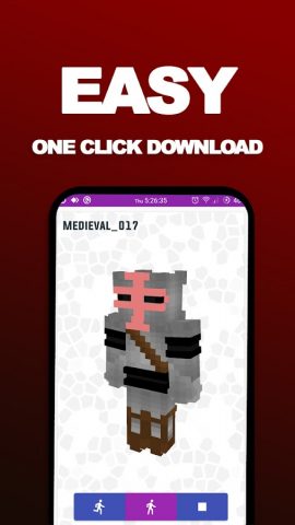 Medieval Skin For Minecraft PE для Android — скриншот 4