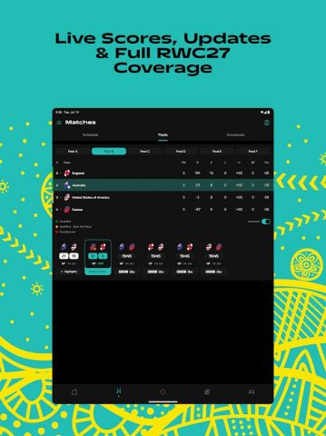 Men’s Rugby World Cup 2027 для Android — скриншот 5