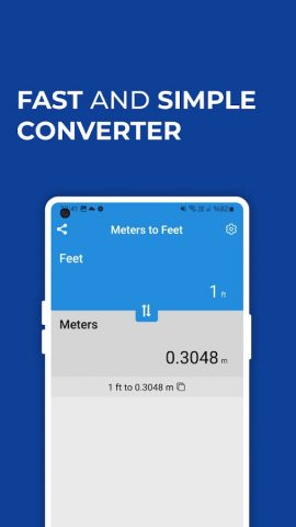 Meters to Feet Converter для Android — скриншот 1
