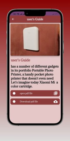 Mi portable printer Guide для Android — скриншот 5
