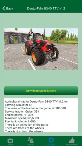 Mods for Farming Simulator 17 (FS2017) для iOS — скриншот 2