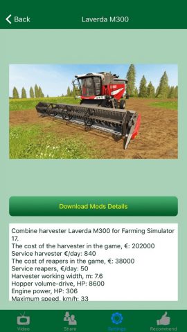 Mods for Farming Simulator 17 (FS2017) для iOS — скриншот 4
