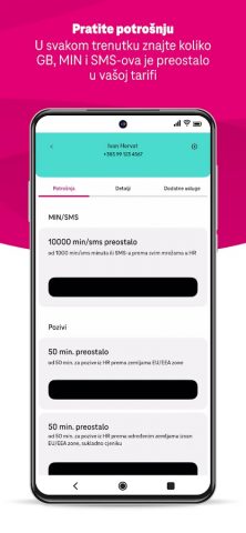Moj Telekom HR для Android — скриншот 3