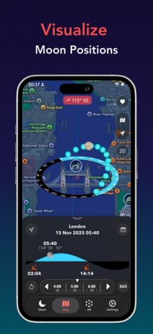 Moon Tracker для iOS — скриншот 2