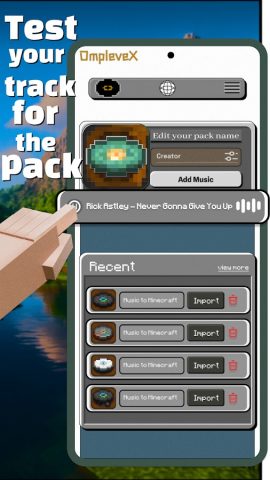 Music To Minecraft | McToMc для Android — скриншот 3