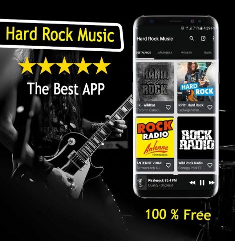 Музыка Hard Rock для Android — скриншот 3