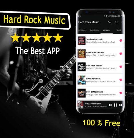 Музыка Hard Rock для Android — скриншот 5