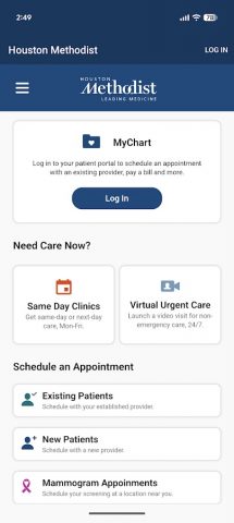 MyMethodist для Android — скриншот 1