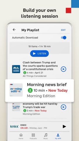 NPR: National & Local News для Android — скриншот 5