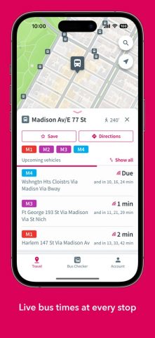 NYC Bus Checker для iOS — скриншот 2