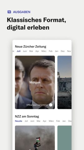 NZZ Nachrichten для Android — скриншот 3