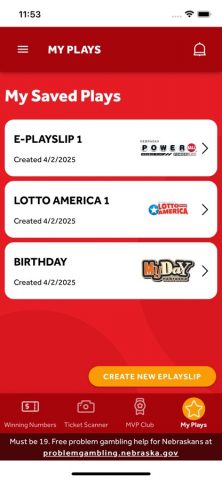 Nebraska Lottery для iOS — скриншот 3
